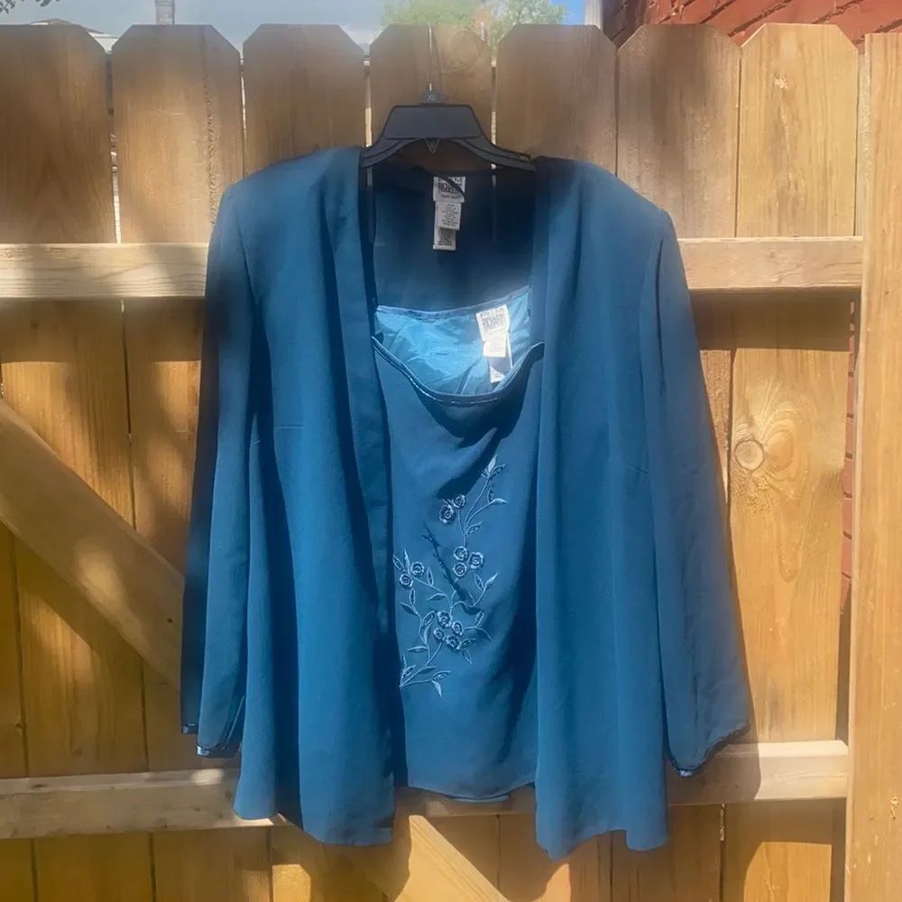Teal 2 piece set sz. 22W